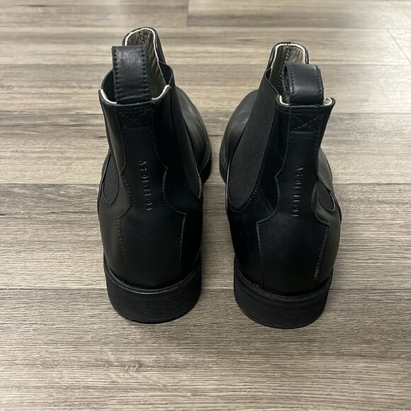 All Saints Creed Leather Chelsea Boots Black Leather EU 44 US 11